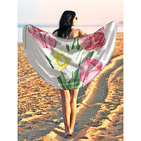 Парео и пляжный коврик «Весенний букет», d = 150 см
