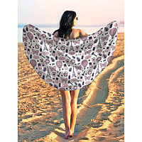 Парео и пляжный коврик «Девчачьи штучки», d = 150 см