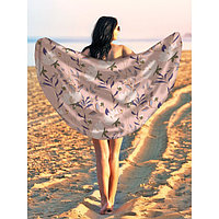 Парео и пляжный коврик «Цветочная картина», d = 150 см