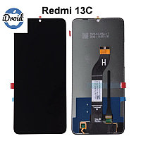 Дисплей (экран) Xiaomi Redmi 13C оригинал (23100RN82L, 23106RN0DA, 23108RN04Y) с тачскрином, черный цвет