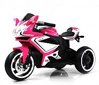 Детский электромотоцикл RiverToys K222AM розовый
