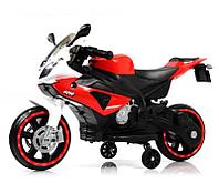 Детский электромотоцикл RiverToys X002XX красно-белый