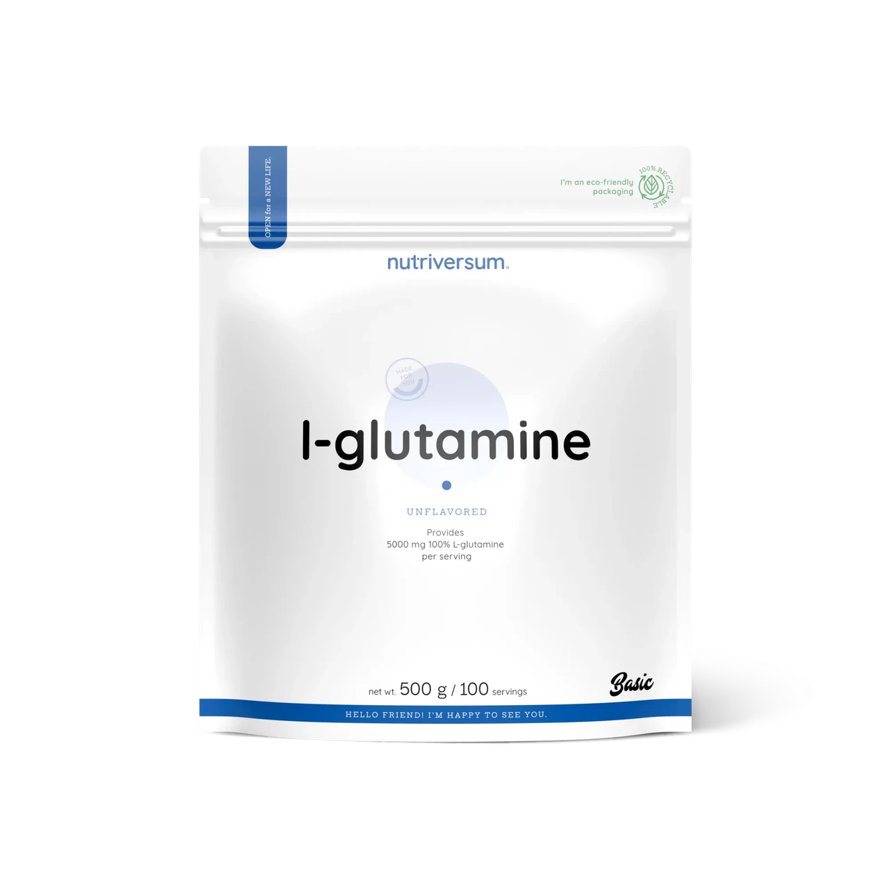 Глютамин Nutriversum, 500г - фото 1 - id-p222636740