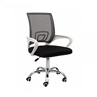 Кресло офисное SitUp MIX 696 White chrome (сетка Dark Gray/ Dark Gray)