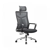 Кресло офисное SitUp DELTA chrome (сетка Black / Black)