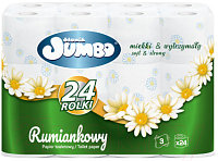 Туалетная бумага Slonik Jumbo Rumianek 3х слойные