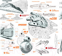 Фотообои листовые ФабрикаФресок Звёздные войны Star Wars Корабли / 963270