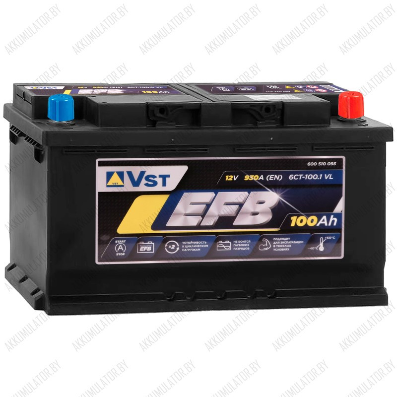 Аккумулятор VARTA (VST) EFB / 100Ah / 930А