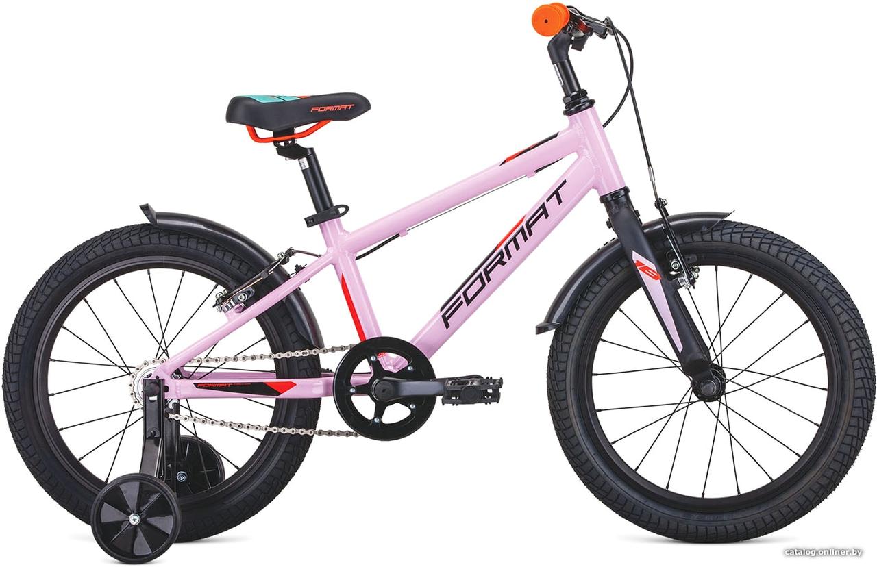 Детский велосипед Format Kids 18 2021 (розовый) - фото 1 - id-p225123051