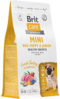 Сухой корм для собак Brit Care Mini Puppy&Junior Healthy Growth с индейкой / 5079148