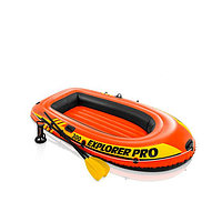 Надувная лодка Intex Explorer Pro 300 с вёслами и насосом 244x117x36 см (58358NP) 6+