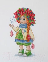 Набор для вышивания Merejka Зимняя девочка / K-105
