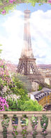 Фотообои листовые ФабрикаФресок Фреска Вид с балкона на Париж / 651270