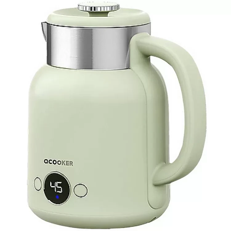 Электрический чайник Qcooker Retro Electric Kettle 1.5L Зелёный - фото 5 - id-p226742295
