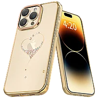 Чехол PQY Wish для iPhone 15 Pro Золото