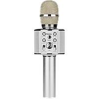 Караоке-микрофон HOCO BK3 Cool Sound Серебро
