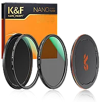 Комплект светофильтров K&F Concept Nano-X MCUV+CPL 52мм