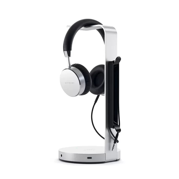 Подставка-хаб Satechi USB-C Headphone Stand для наушников Серебро - фото 2 - id-p226741173