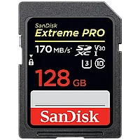 Карта памяти Sandisk Extreme Pro SDXC Card 128GB V30 UHS- I U3