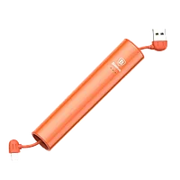 Внешний аккумулятор Baseus No.5 2000mAh с проводом Lightning/Micro USB Оранжевый