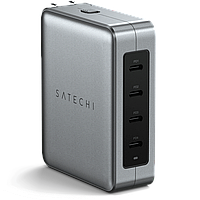 Сетевой адаптер Satechi 145W USB-C 4-Port GAN Серый