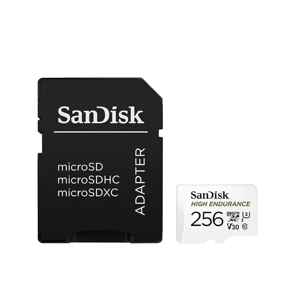 Карта памяти SanDisk High Endurance 256Gb microSDXC UHS-I V30 (U3) + SD adapter - фото 1 - id-p226761482