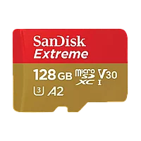 Карта памяти SanDisk Extreme microSDXC 128Gb UHS-I U3 V30 A2
