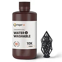 Фотополимерная смола Tiger3D Water Washable 10K, черная (1 кг)