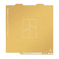 Печатная платформа текстурированная PEI (золото) для 3D принтера Bambu Lab X1 Series & P1