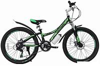 Велосипед Greenway 4930M 24 р.12.5 2022 (черный/зеленый)