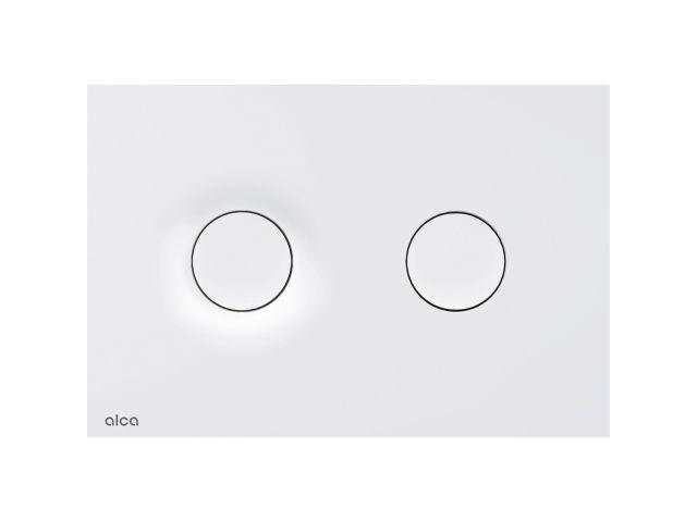 Кнопка управления для скрытых систем инсталляции, Dot.Dot. (белый-мат), Alca (Alcaplast)