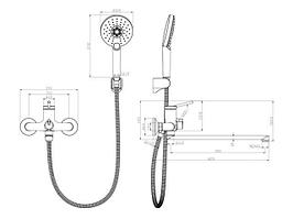Смеситель для ванны (Lt) D40 LM3851C Lemark
