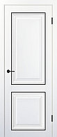 KX 72 ДГ 800*2000 Белый полипропилен молдинг черный
