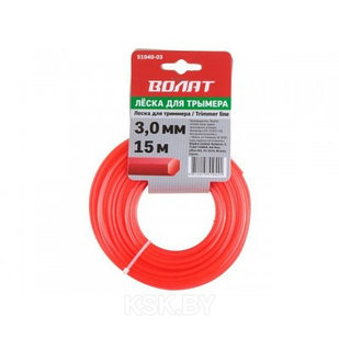 Леска ф 3.0 мм х 15 м шестигр. сеч. ВОЛАТ, арт.51040-03