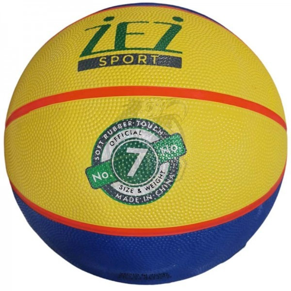 Мяч баскетбольный любительский Zez Sport Indoor/Outdoor №7 (желтый/синий) (арт. Z23-7-СЖ)
