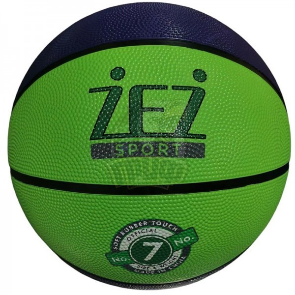 Мяч баскетбольный любительский Zez Sport Indoor/Outdoor №7 (зеденый/фиолетовый) (арт. Z23-7-ФЗ)