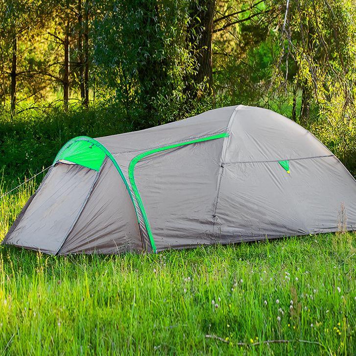 Треккинговая палатка Calviano Acamper Monsun 4 (серый) - фото 2 - id-p226662747