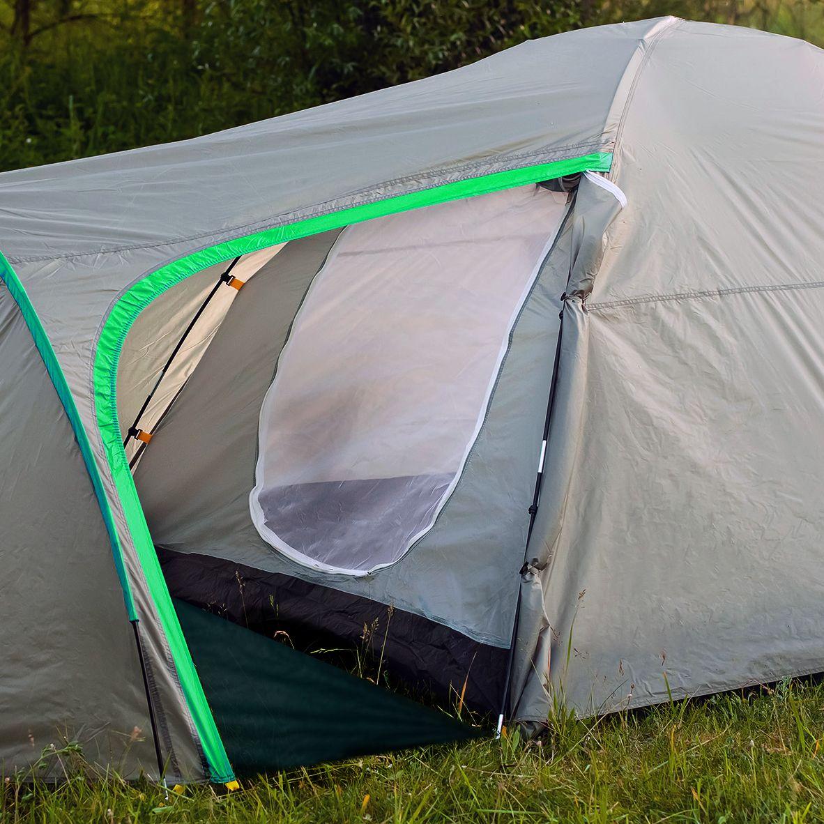 Треккинговая палатка Calviano Acamper Monsun 4 (серый) - фото 5 - id-p226662747
