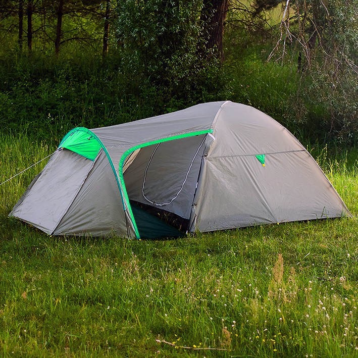 Треккинговая палатка Calviano Acamper Monsun 4 (серый) - фото 3 - id-p226662747
