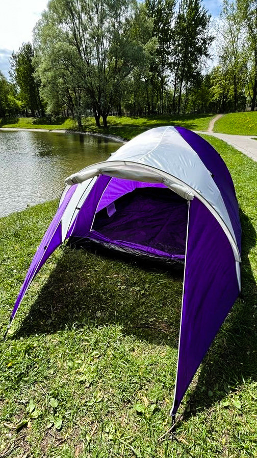 Кемпинговая палатка Calviano Acamper Acco 3 (фиолетовый) - фото 6 - id-p226662726