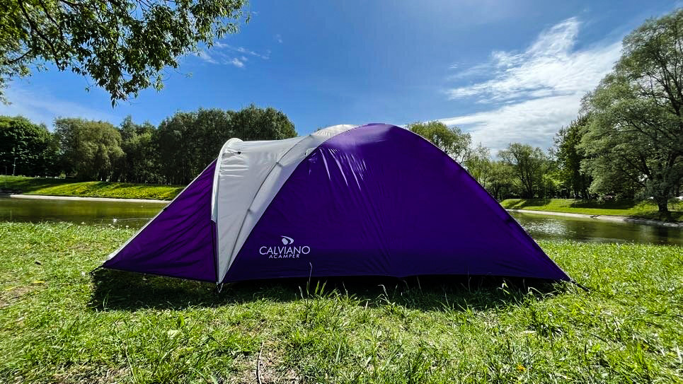Кемпинговая палатка Calviano Acamper Acco 3 (фиолетовый) - фото 3 - id-p226662726