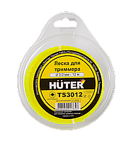 Леска (3.0 мм, 12 м; витой квадрат) Huter TS3012