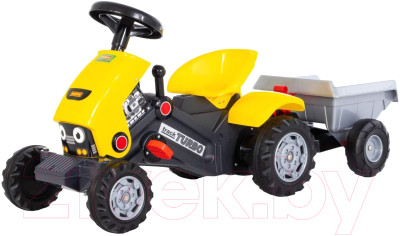 Каталка детская Полесье Turbo-2 Трактор с педалями и полуприцепом / 89342 - фото 1 - id-p217223781