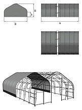 Тентовый ангар под заказ