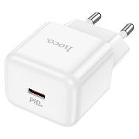 Зарядное устройство сетевое - блок питания HOCO N32, USB Type-C PD30W, белый 556909