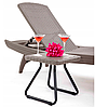 Комплект шезлонгов Keter Pacific Set + столик (2 шезлонга + столик) Cappuccino, фото 2