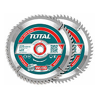Диск пильный 235x30 мм 40 зубьев по дереву TOTAL TAC2316252 (2 шт)