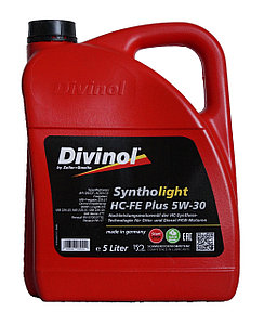 Моторное масло Divinol Syntholight HC-FE Plus 5W-30 (синтетическое моторное масло 5w30) 5 л.