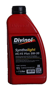 Моторное масло Divinol Syntholight HC-FE Plus 5W-30 (синтетическое моторное масло 5w30) 1 л.