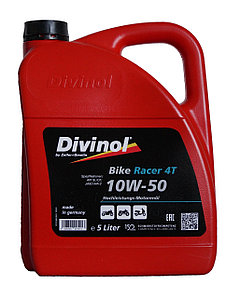Моторное масло Divinol Bike Pro 4T 10W-50 (синтетическое моторное масло для мотоциклов 10w50) 5 л.